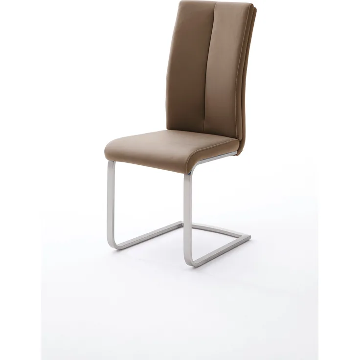 4er-Set Schwingstuhl 'Paulo II' - Kunstleder Cappuccino