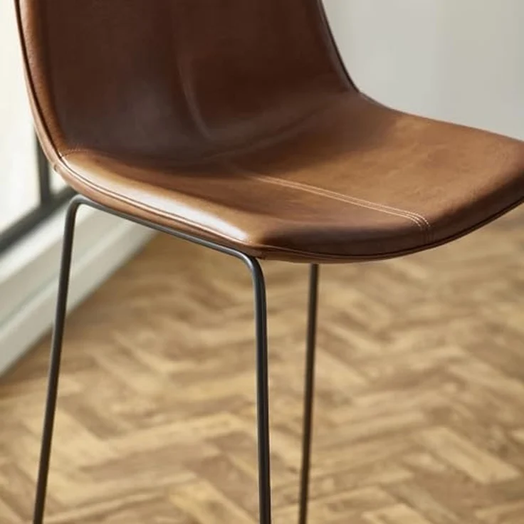 Julian Bowen Joren Barhocker, PU-Leder, Hellbraun, 2 Stück – Bild 6