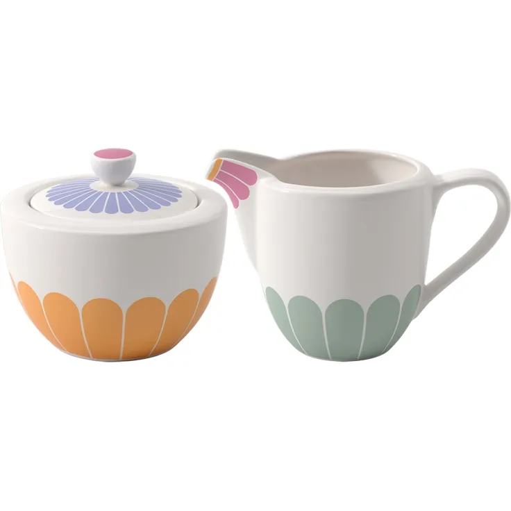 Villeroy & Boch Fleur Couleur Milch- und Zuckerset 2-teilig