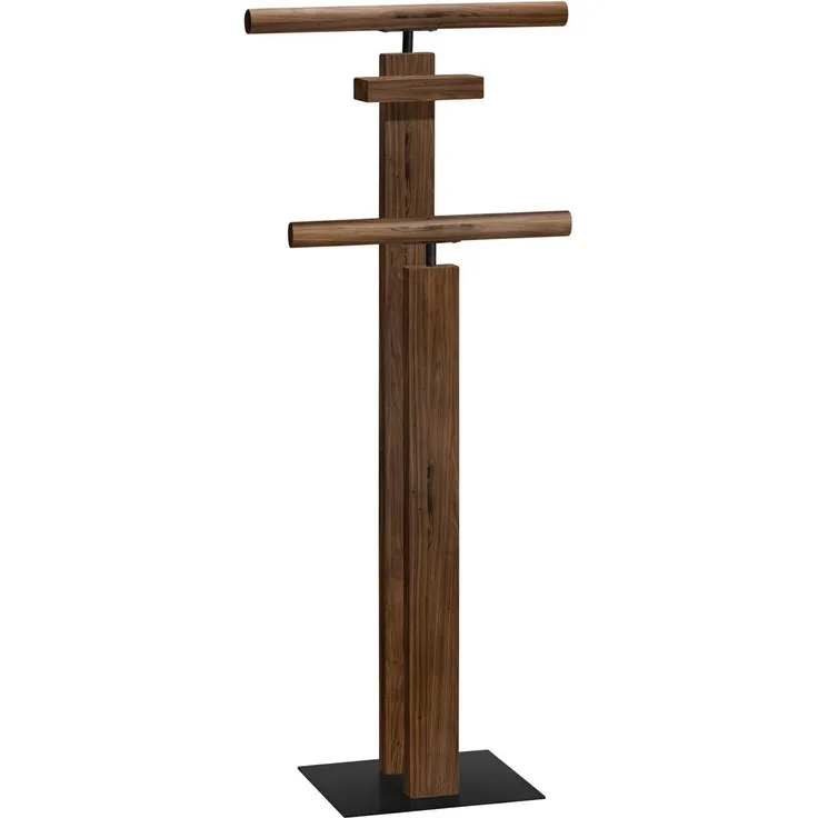 Hasena Herrendiener Claudio Bergamo Nussbaum, Schwarz-Metall 45x28x107 cm – Bergamo