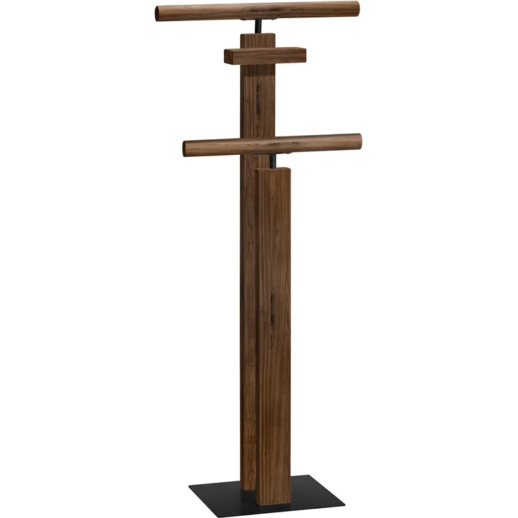 Hasena Herrendiener Claudio Bergamo Nussbaum, Schwarz-Metall 45x28x107 cm – Bergamo – Bild 1