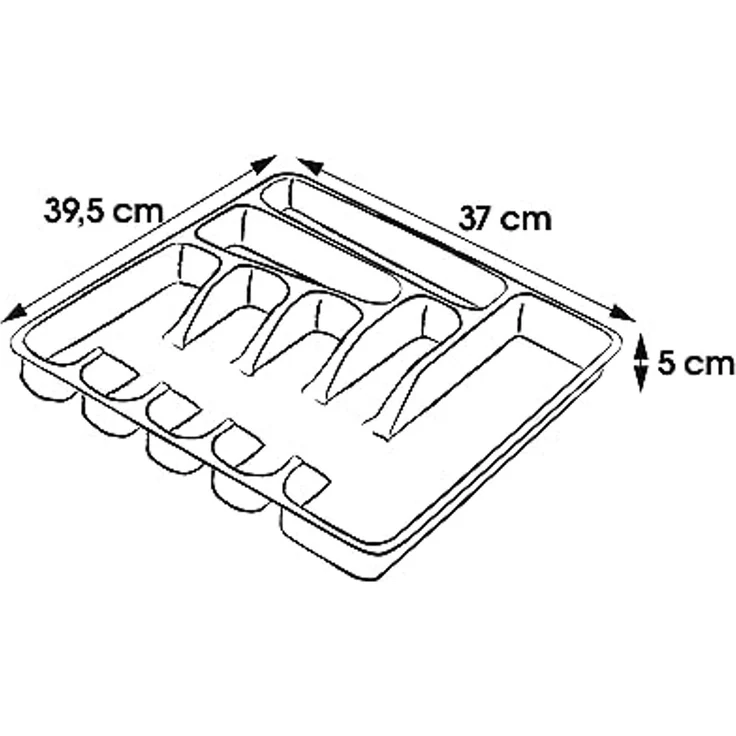 Keeeper Besteckkasten pablo 7 Fächer PP natur-transparent – Bild 2