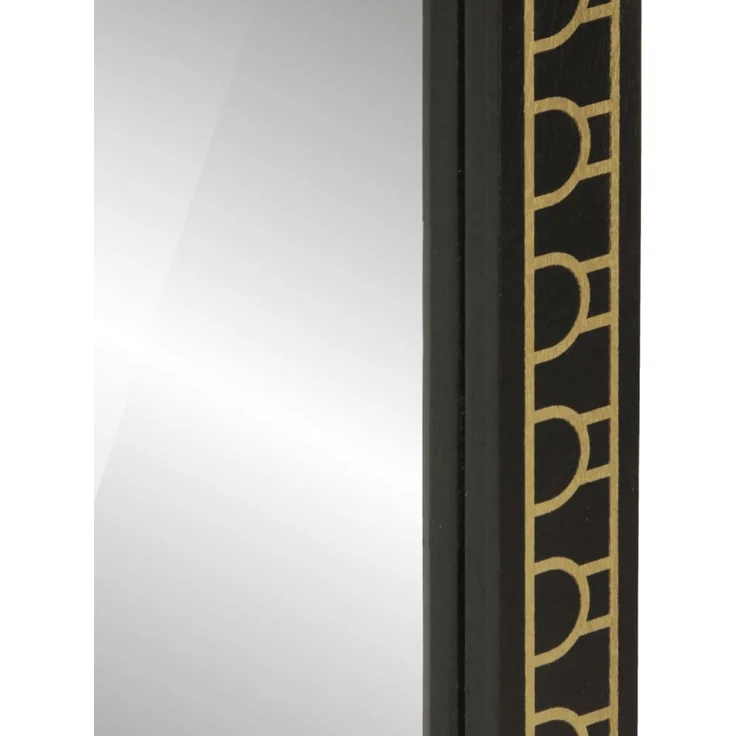 Badspiegel, Badezimmerspiegel 50x70x2,5 cm Massivholz Mango und Glas – Bild 7