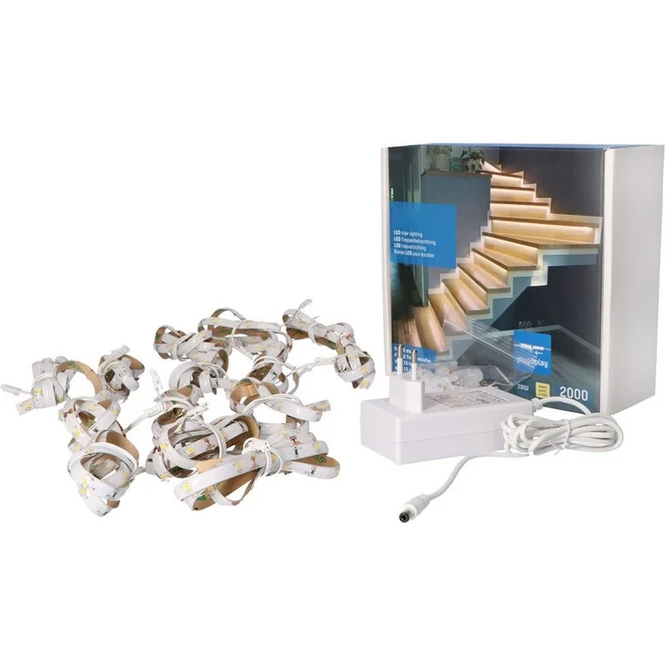 proventa LED Dekolicht LED-Treppenstufenbeleuchtung, LED, für 15 Stufen dimmbar 22W neutralweiß – Bild 2