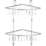 Wenko Eckregal Milano Stahl, chrom, 2 Ablagen