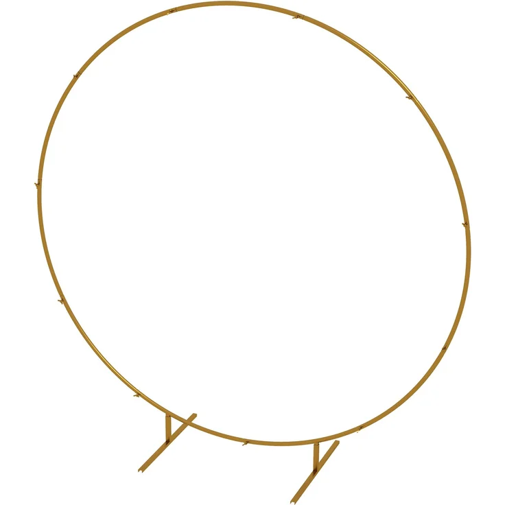 MELAYR, Gartenbogen, Rosenbogen, Kletterpflanzenbogen für Hochzeiten, Jubiläen, 72,5 x 13,5 x 25 cm, Gold – Bild 2