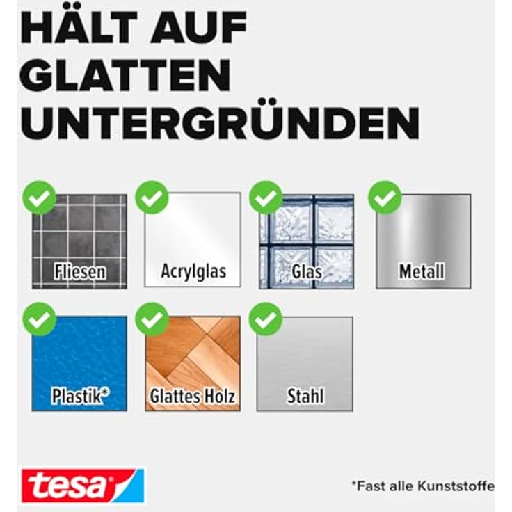 tesa Haken Powerstrips Drahthaken 3er-Set transparent – Bild 6