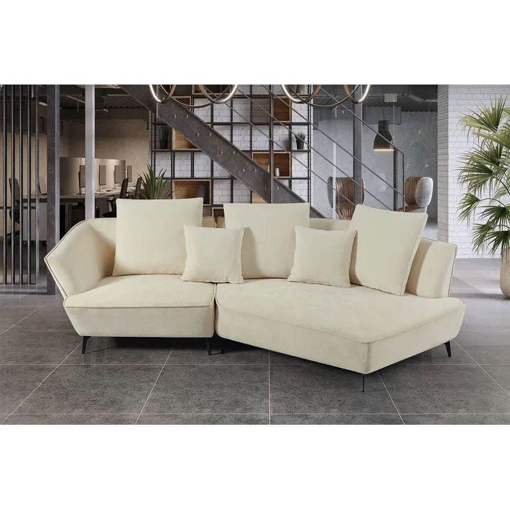KAWOLA Sofa GARBO, Designsofa, rechts od. links offen, versch. Farben