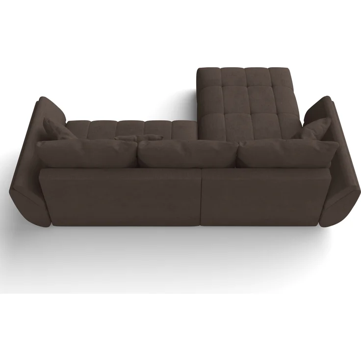 AX LIVING L Form braune Ecksofa Verciani Schlaffunktion Bettkasten 280 – Bild 6