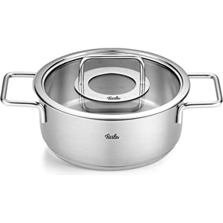 Fissler Topf-Set Fissler Pure Collection, Edelstahl 18/10 (Set, 4-tlg, Kochtopf 16/20/24 + Bratentopf 20cm), Made in Germany – Bild 4
