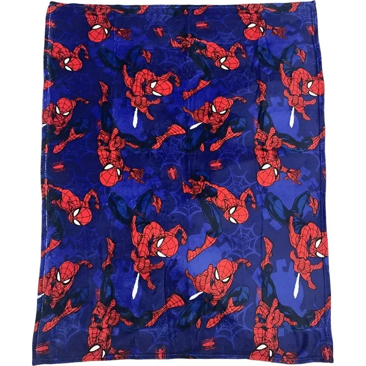 Wohndecke Marvel Spiderman Kinder Flanell warme Kuscheldecke 110x150 cm, MARVEL – Bild 3