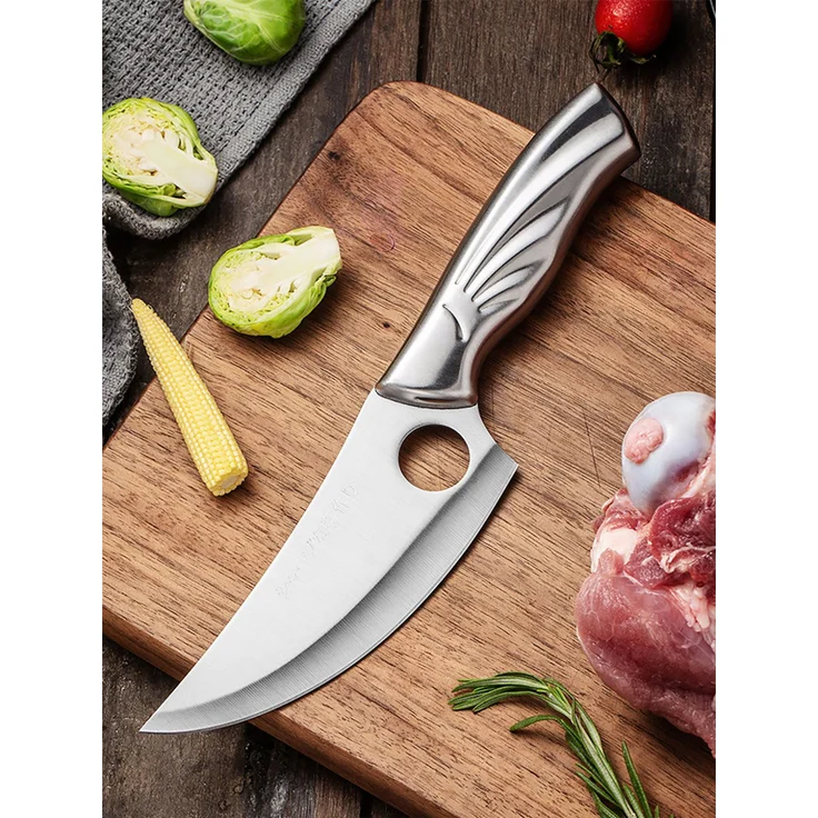 Multifunktionales Outdoormesser und Küchenmesser - Kompakt, scharf und handlich mit Ledertasche - Das ultimative Werkzeug für Abenteurer und Kochbegeisterte – Bild 9