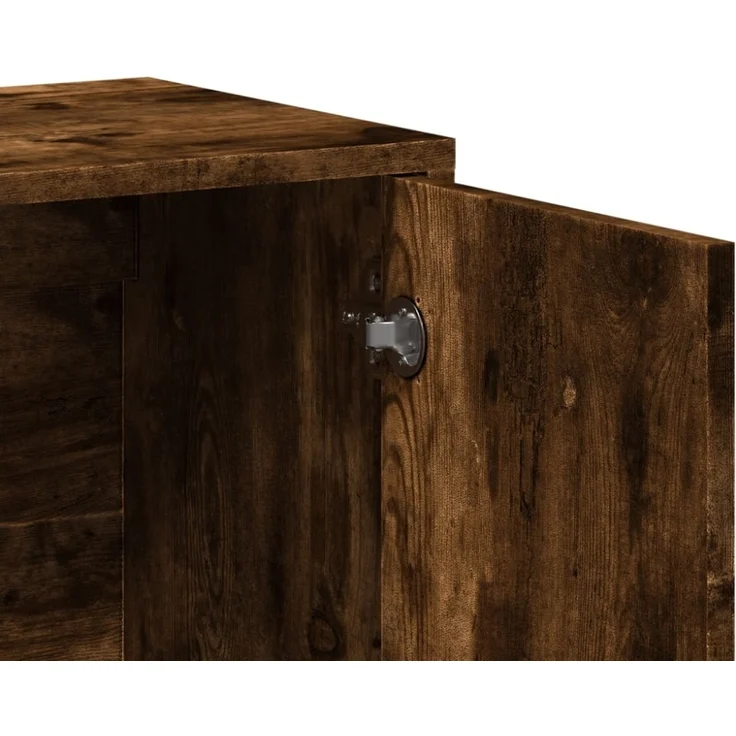 vidaXL Sideboard Räuchereiche 60x31x70 cm Holzwerkstoff 840461 – Bild 4