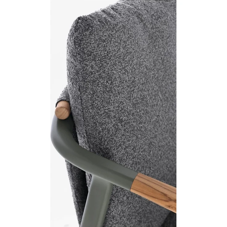 4er-Set Gartenstuhl Adilona - Aluminium Grün, Olefin-Stoff Anthrazit, mit Armlehnen – Bild 8