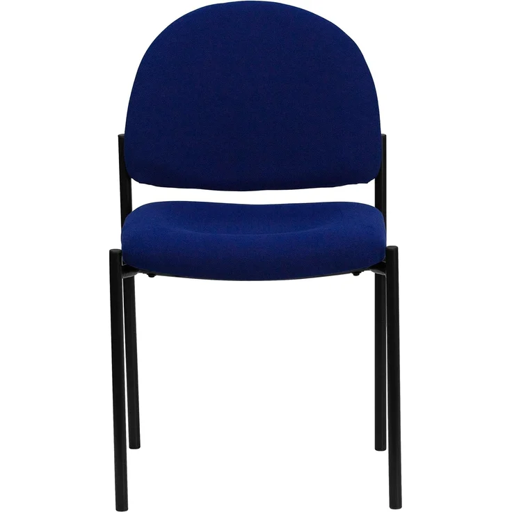 Flash Furniture Comfort Stackable Side Reception Chair, Steel, Navy Fabric, 66. 04x49. 53x19. 05 cm – Bild 5