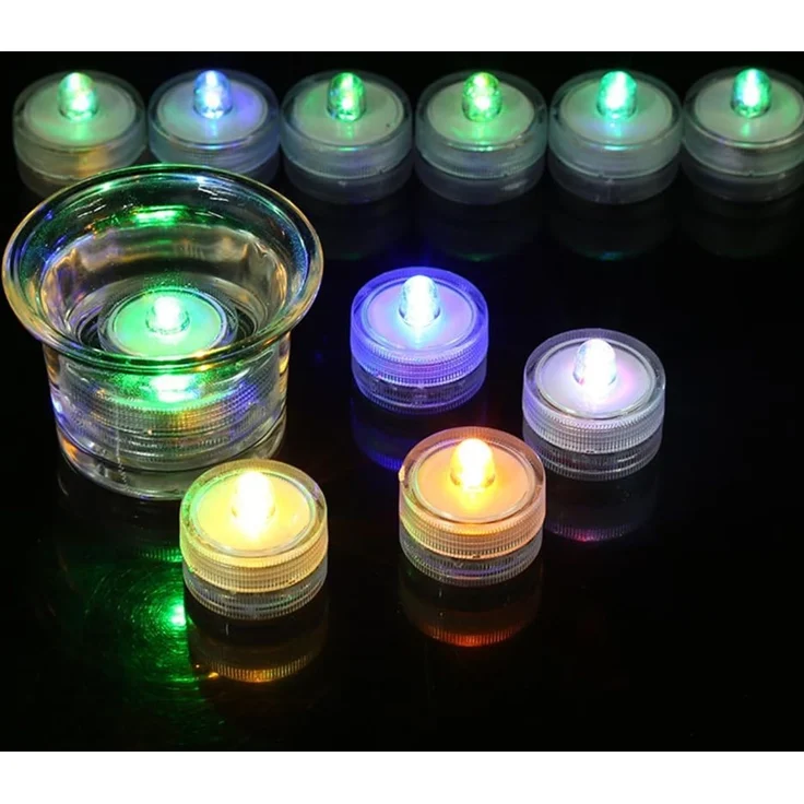 PRECORN LED Dekolicht LED Teelichter 12er Set, Farbwechsel & wasserdicht, Deko für Party – Bild 4