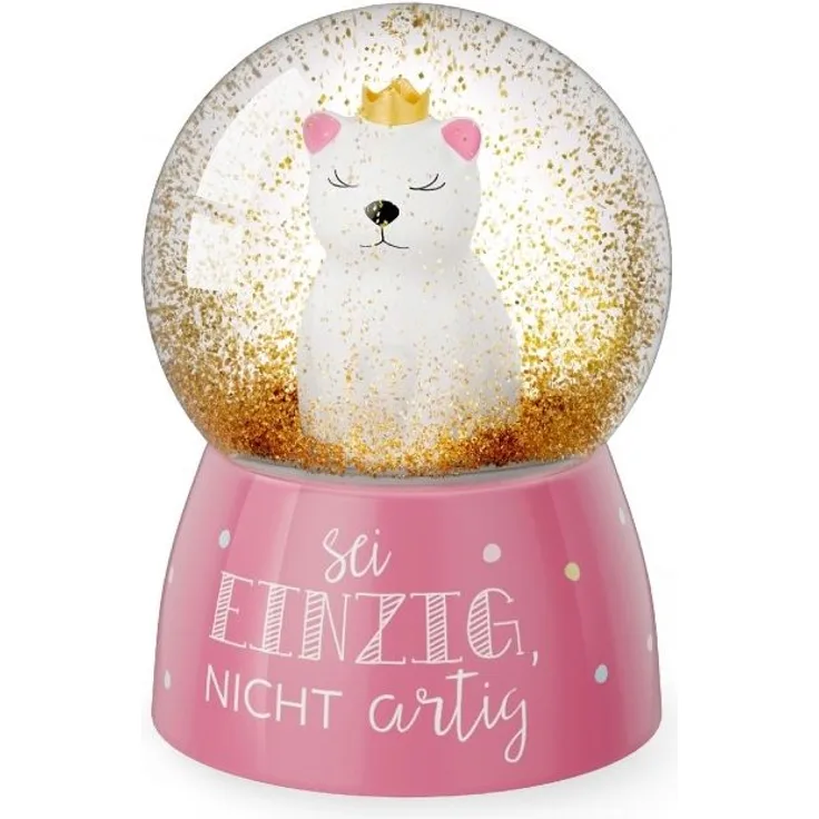 Schneekugel Glitzerkugel für Dich:-) Geschenk la vida Katze 7005811