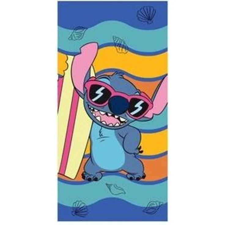 Lilo & Stitch Badetuch Lilo und Stitch Waves Badetuch, Strandtuch 70x140cm, 100% Polyester (1-St), Schnelltrocknend – Bild 4