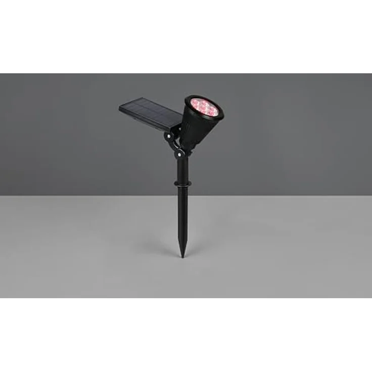 Schwenkbarer Solar Deko Gartenstrahler FESTIVAL mit RGB Farbwechsel, H: 36cm – Bild 2