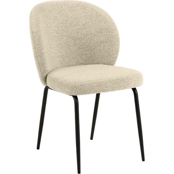 Actona Patricia Esszimmerstuhl Stahl/Stoff, creme
