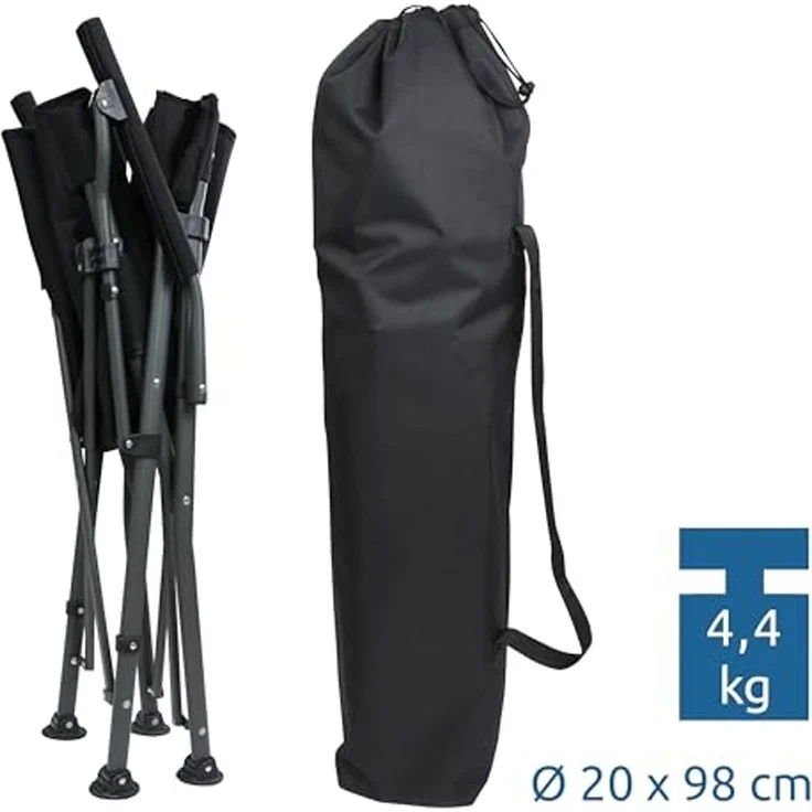 yourGEAR Faltstuhl your GEAR Campingstuhl Pesaro - gepolsterter Faltstuhl 3D Mesh 160kg – Bild 6