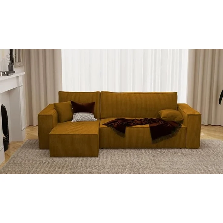 Platzsparendes Ecksofa mit Stauraum- und Schlaffunktion – Bild 3