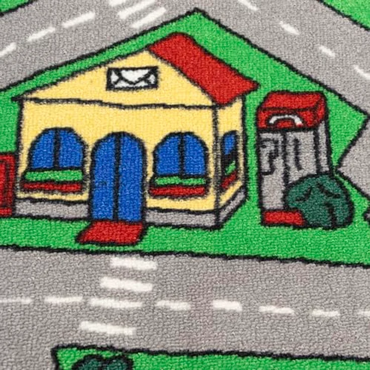 Primaflor Interaktiver Spielteppich CITY - 200x300 cm, Made in Europe Kinderteppich mit Straßenmotiv, Hochwertiger Straßen-Teppich für Kinder- und Spielzimmer, Spielmatte für Jungen und Mädchen – Bild 6