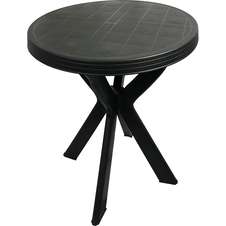 3-teilig Sitzgarnitur Bistrogarnitur Gartengarnitur Anthrazit Kunststoff