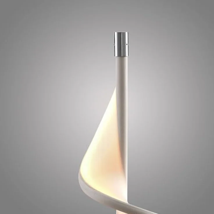Lucande LED-Tischlampe Edano, dimmbar, 60 cm, weiß, Textil mit Stepdim-Funktion – Bild 5