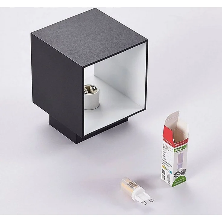 Arcchio Wandleuchte Zuzana, Metall, Schwarz IP20, 1x8 W LED – Bild 4