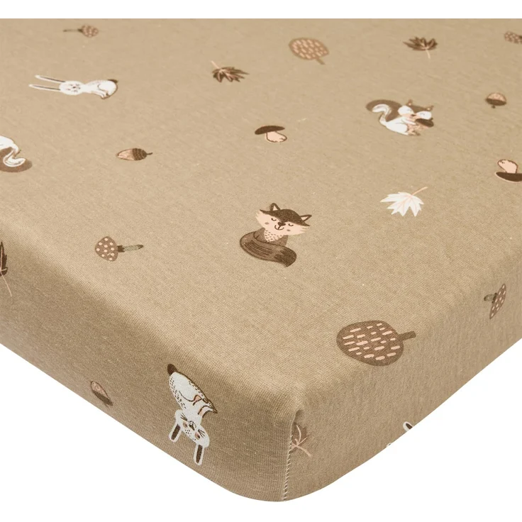 Meyco Spannbettlaken Print - Jersey - Forest Anima
