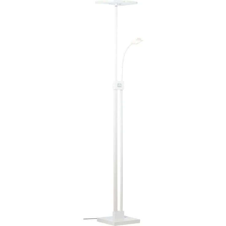 Brilliant Leuchten No. G94956-05 Forrester LED Deckenfluter mit Lesearm weiß