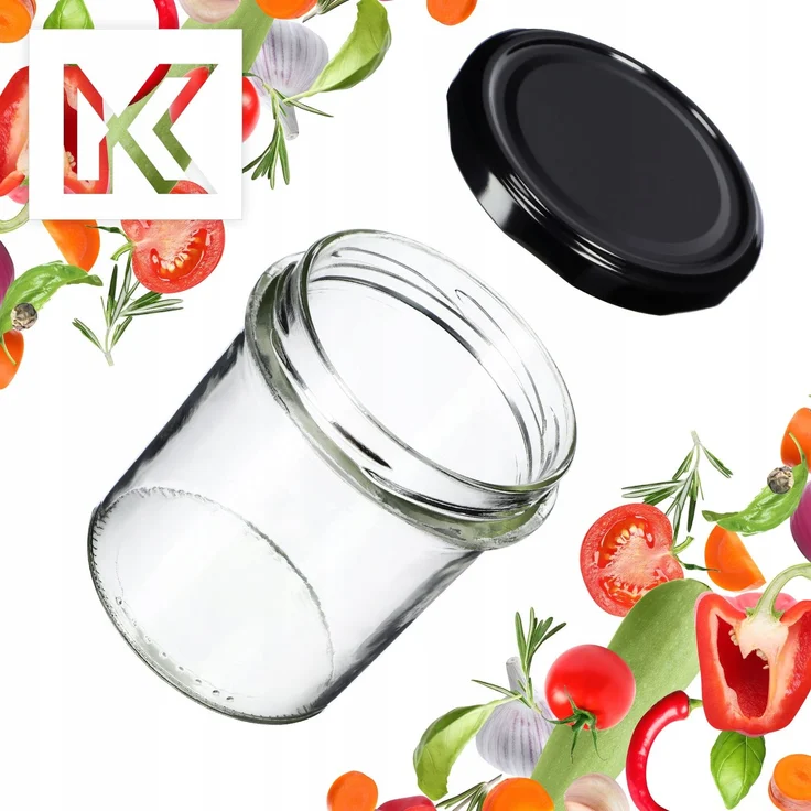 KADAX 10x Glas 350ml Glasgläser für Konserven, Marmelade, Honigkapseln Fi82 – Bild 4
