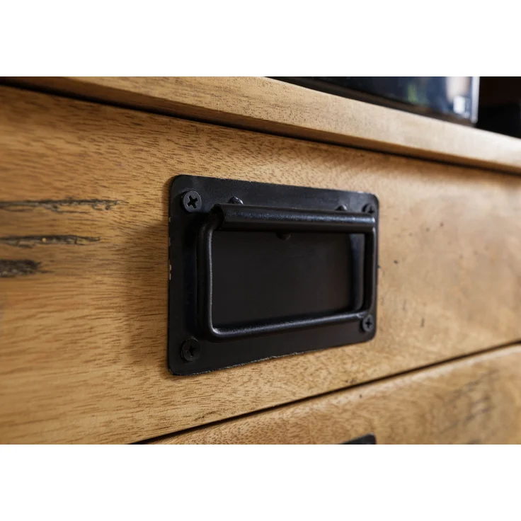 TV-Board Mango 200x55x55 natur lackiert RAILWAY #314 – Bild 7