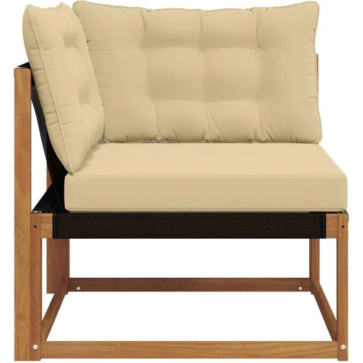 vidaXL Outdoor Ecksofa Massivholz Akazie Natur 900640 – Bild 5
