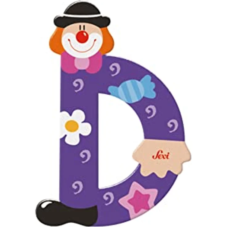 Sevi Wooden letter D Clown (81740) – Bild 3