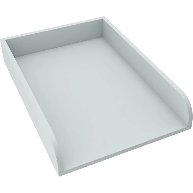 REGALIK Wickelaufsatz für Kommode 72x50 cm - Abnehmbar Wickeltischaufsatz für Kommode in Asche - Abgeschlossen mit ABS Material 2mm mit Abgerundeten Frontplatten – Bild 1