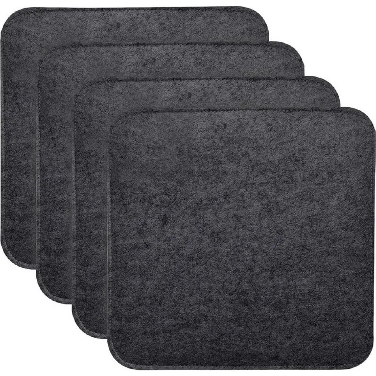 Youyijia Stuhlkissen 4er Set Stuhlkissen, Quadratisch Filz Sitzkissen