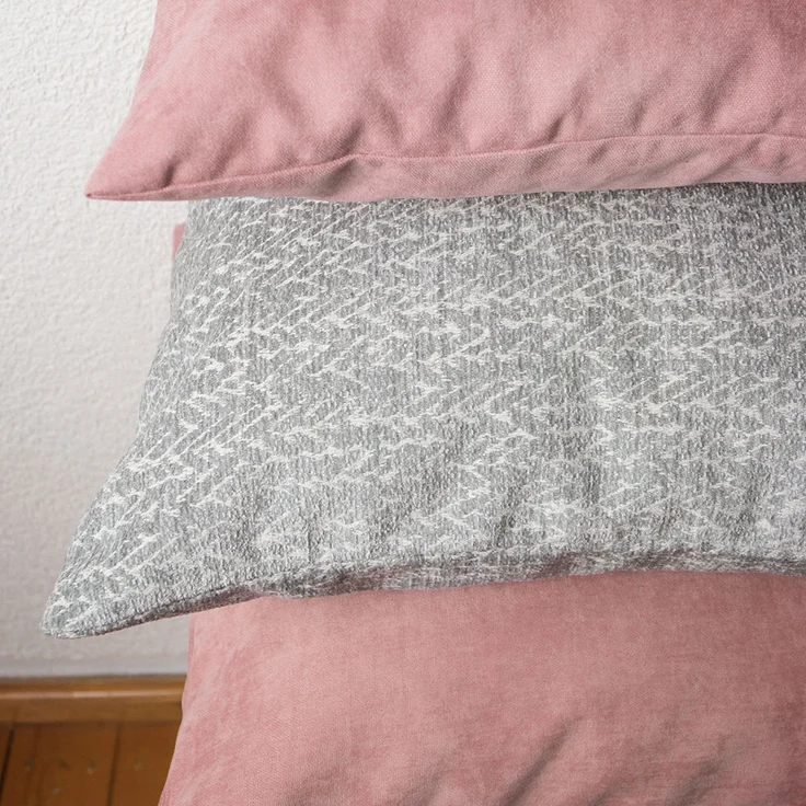 Kissen Deko von Lysel - rosa Uni Jerada 50x50 Polyester kissenbezug Dekokissen – Bild 10
