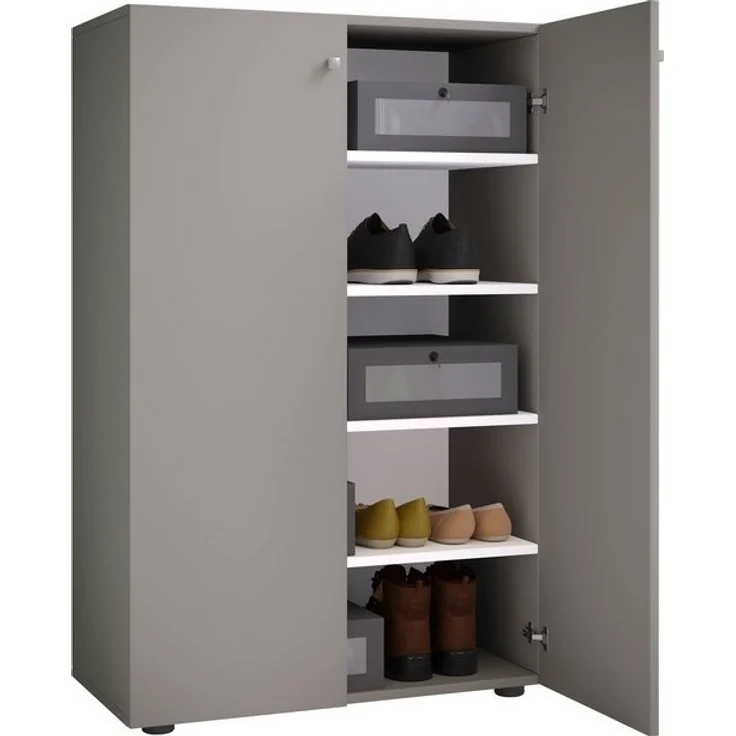 VCM Schuhschrank Lona 917827 Grau H. 110 x B. 70 x T. 39 cm – Bild 4