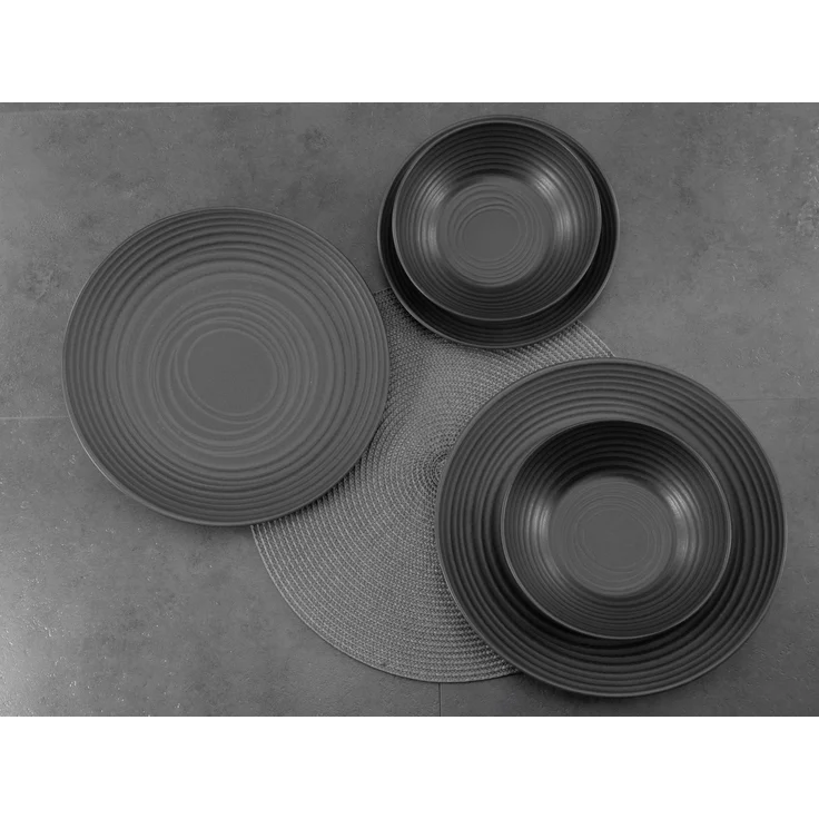 Bowl LAVA STONE DH 16x5 cm schwarz – Bild 2