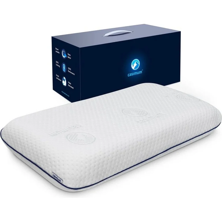 casimum Nackenstützkissen Comfort Nackenkissen klassische Form & große Liegefläche, Füllung: Memory Foam, Bezug: Ohne, Seitenschläfer, Rückenschläfer, Ergonomisches Nackenkissen, HWS Kopfkissen, 70x40 cm, ohne Bezug – Bild 5