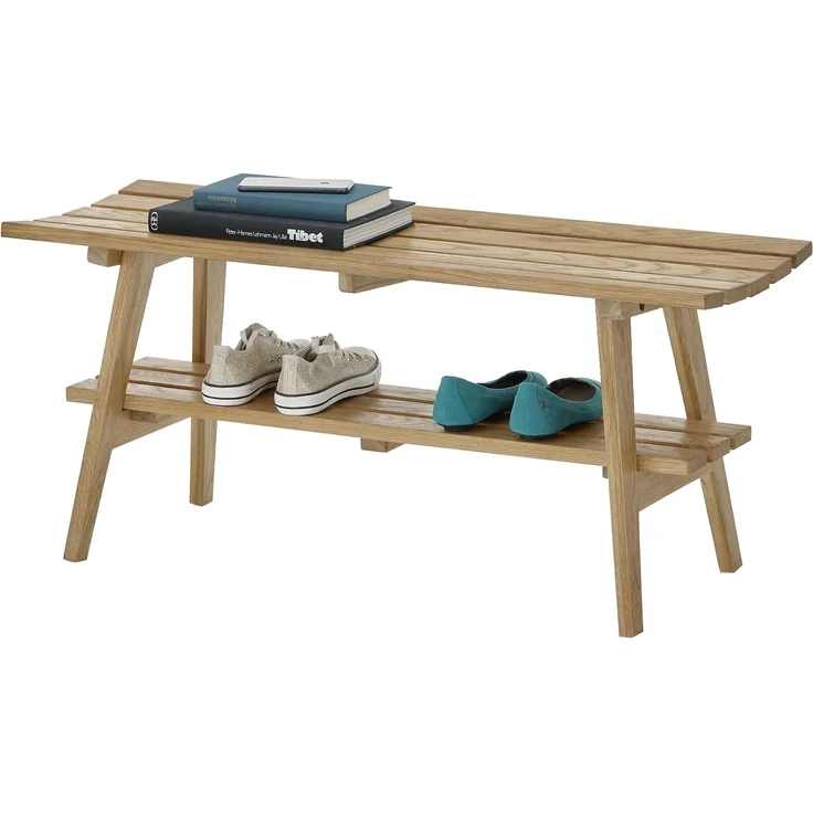 Garderoben-Set >BANTRY< (3-tlg.) in Eiche, Massivholz - 100x170x36cm (BxHxT) – Bild 5