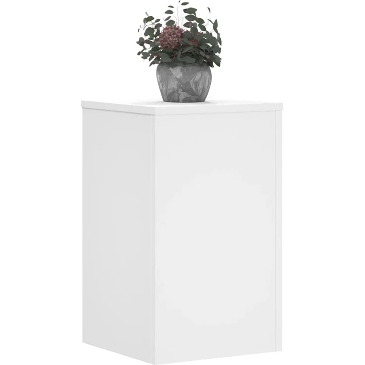 vidaXL Pflanzenständer 2 Stk. Weiß 30x30x50 cm Holzwerkstoff 852915 – Bild 2