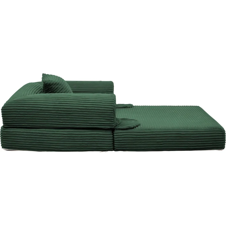 ZUBALIYA SchlafSofa mit Cordbezug, mit Schaumstoffpolsterung, ohne aufwendige Montage, für Wohnzimmer und Apartments – Bild 11