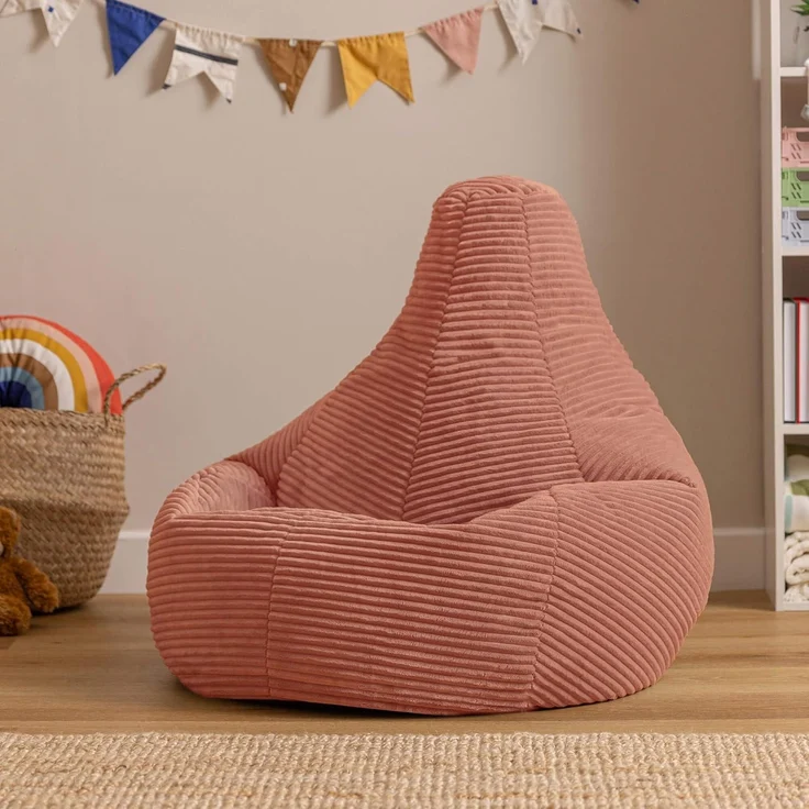 icon Sitzsack Sitzsack Sessel aus Cord Flauschig für Kinder „Dalton", 69 x 59 x 65 cm, Made in Germany, für Kinderzimmer – Bild 4