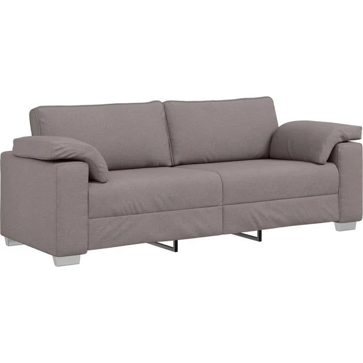vidaXL 3-Sitzer-Sofa Taupe 220 cm Stoff 4105243 – Bild 1