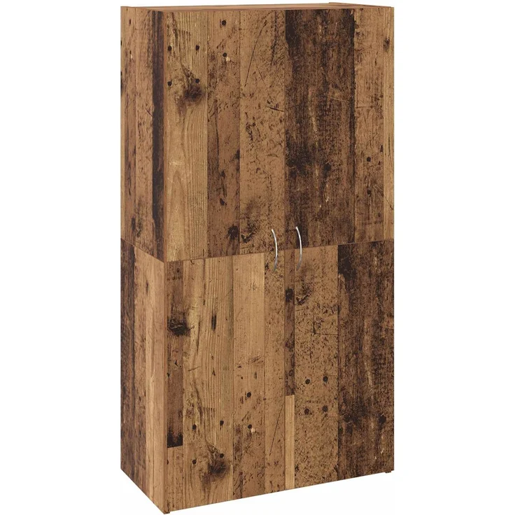 vidaXL Büroschrank Altholz 60 x 32 x 115 cm Holzwerkstoff 879636 – Bild 2