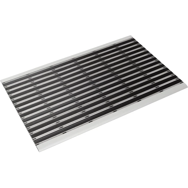 Pergamon Fußmatte Fußmatte Sauberlauf Aluminium Kleeny, Rechteckig, Höhe: 15 mm – Bild 2