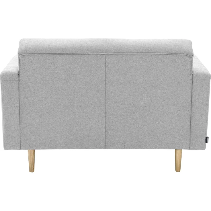Sofa 2-Sitzer Kazia Flachgewebe hellgrau – Bild 4